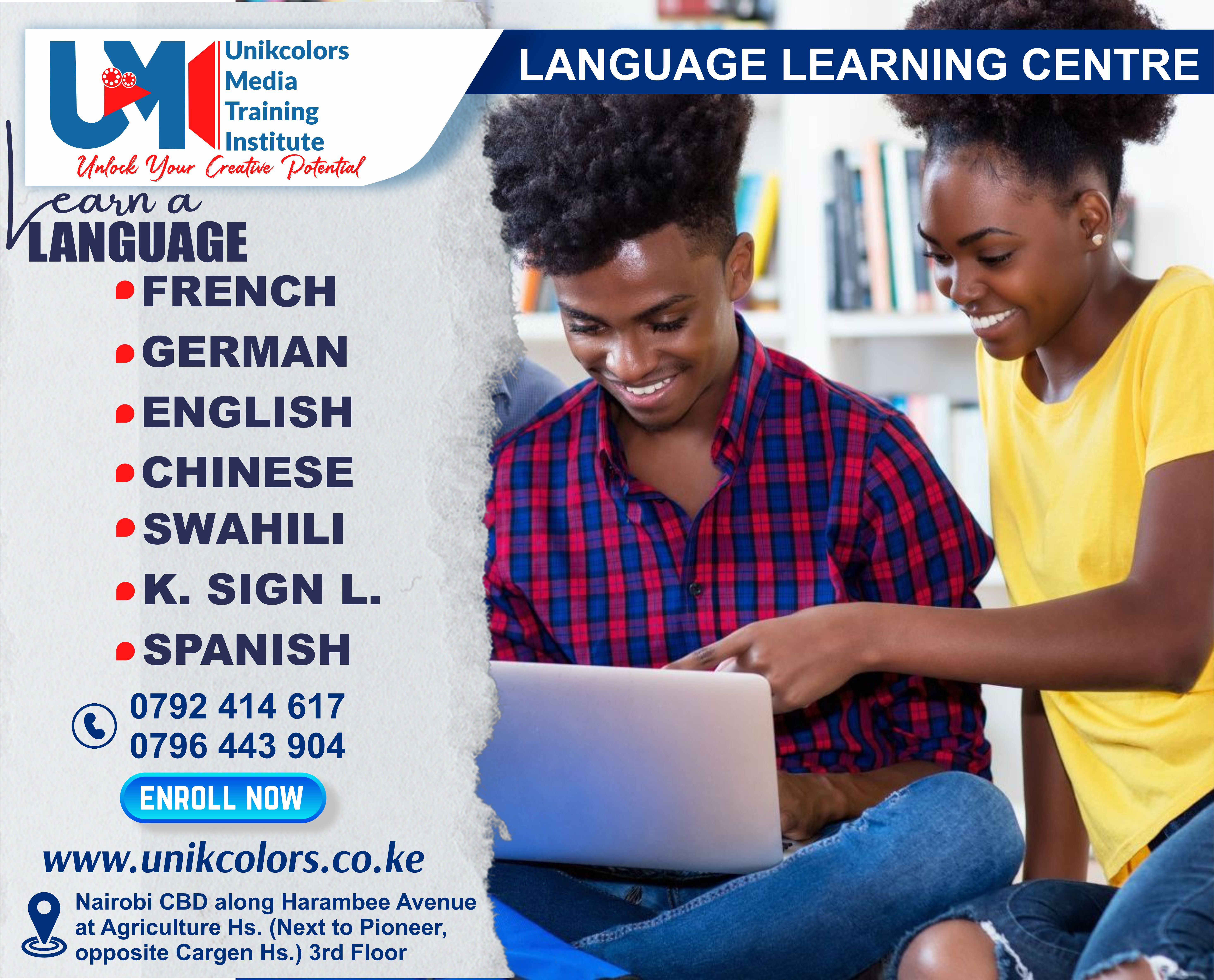 LANGUAGE TRAINING CENTRE - GERMAN | ENGLISH | FRENCH | CHINESE | SPANISH | SWAHILI | KENYA SIGN LANG